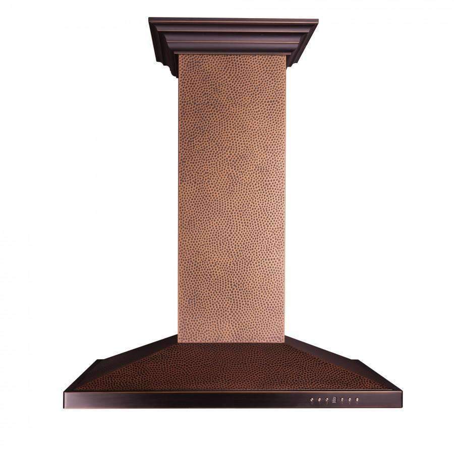 ZLINE - 36 DuraSnow Stainless Steel Range Hood with Oil Rubbed Bronze Shell - 8654ORB-36