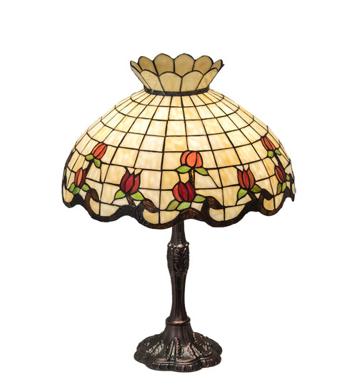 Meyda  26" High Roseborder Table Lamp - 104175