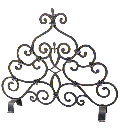 Meyda 36" Wide Fleur De Lys Fireplace Screen '162714