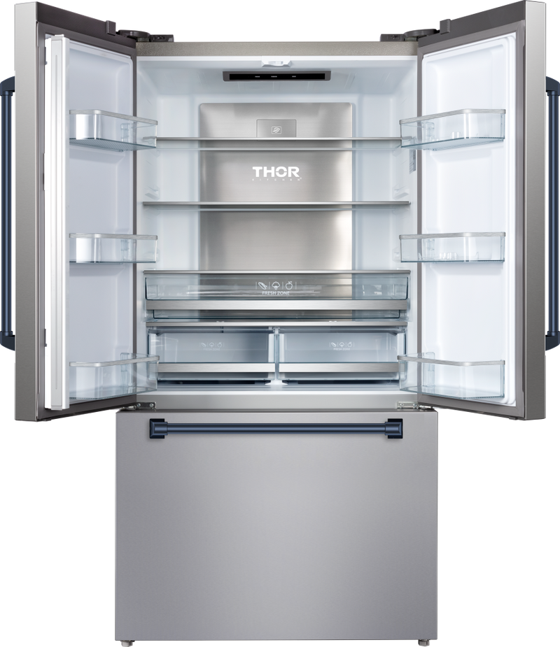 Gordon Ramsay by THOR Kitchen Package - 36" Gas Range, 36" Refrigerator with Ice Maker and Dishwasher in Stainless Steel, AP-RSG36-2