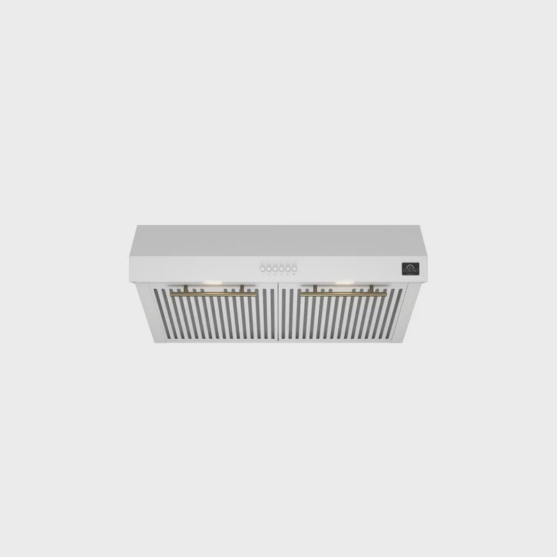 Forno Espresso Package - 30" Electric Range and Range Hood in Stainless Steel, Black, or White with Accents