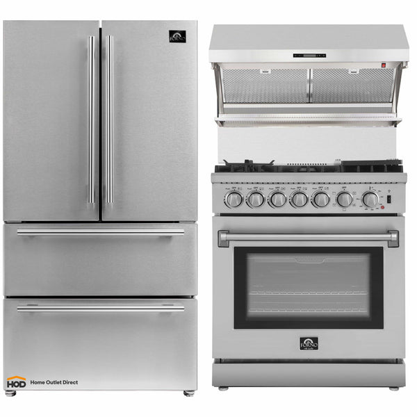 FORNO® 30 Stainless Steel Double Electric Wall Ovens