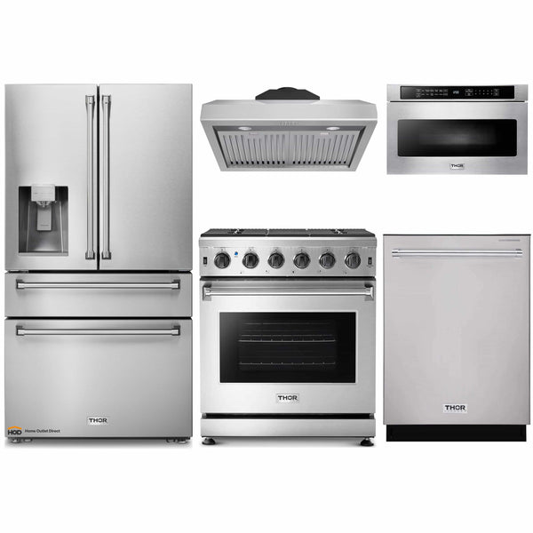 Thor Kitchen Package 30 Gas Range, 30 Range Hood, AP-LRG3001U