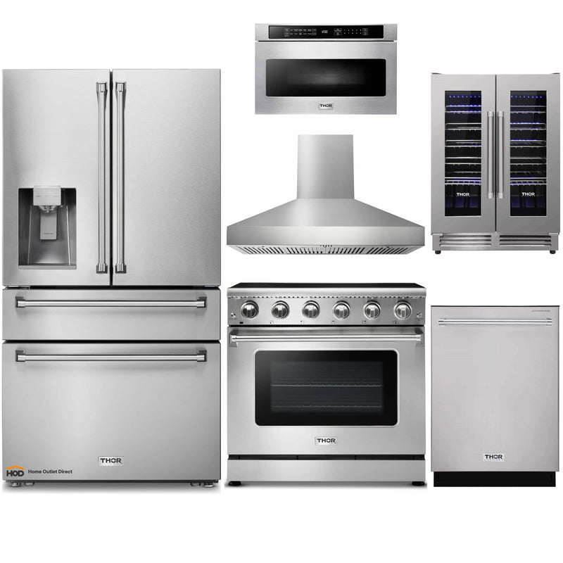 Thor Kitchen HRE3601 36 inch Professional Electric Range