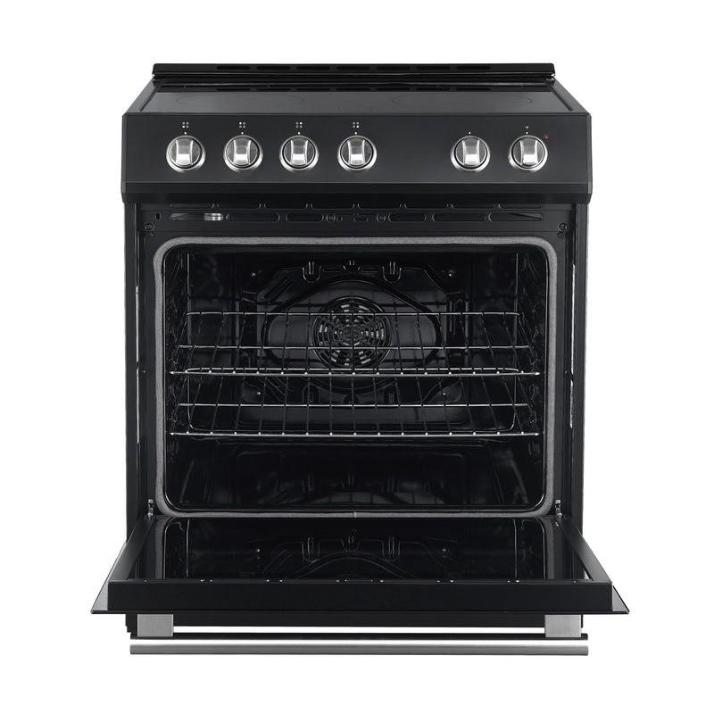 Forno Espresso Package - 30" Electric Range and Range Hood in Stainless Steel, Black, or White with Accents