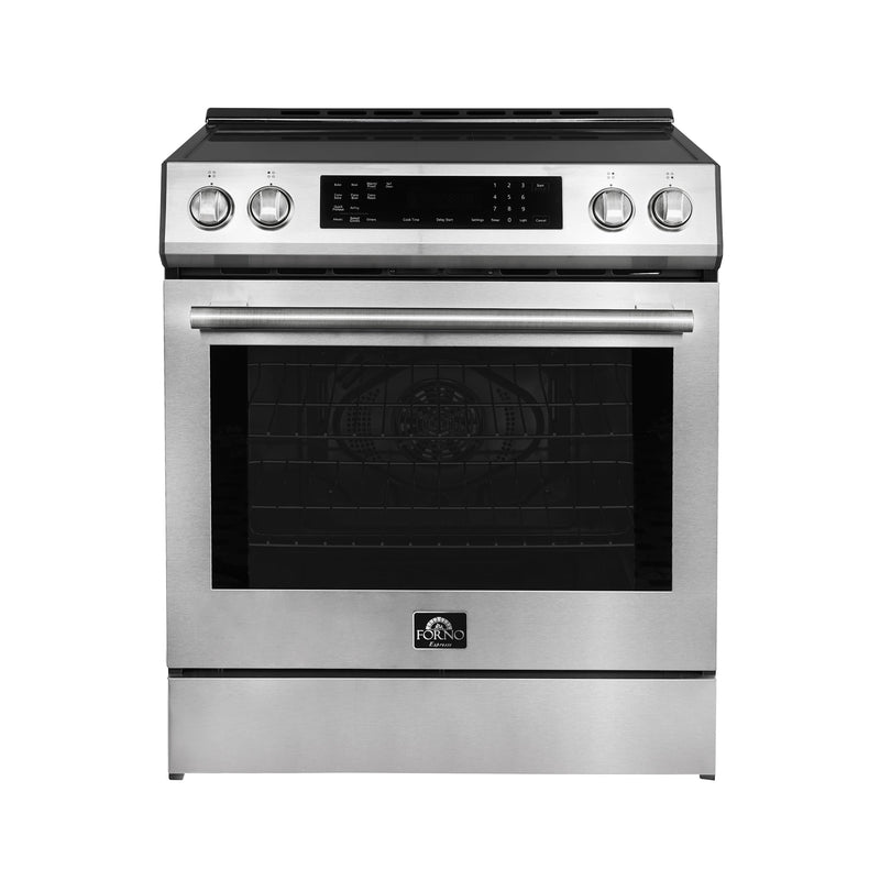 Forno Espresso Package - 30" Induction Range and 46.8" Refrigerator in Stainless Steel, FBDL-008-01CAUS