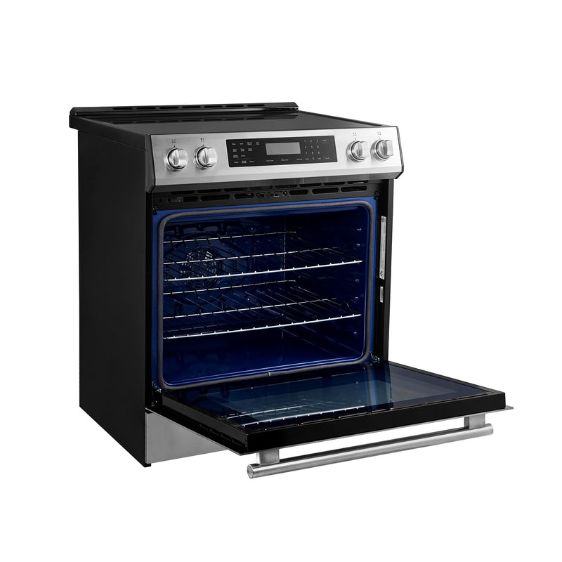 Forno Espresso Package - 30" Induction Range and 46.8" Refrigerator in Stainless Steel, FBDL-008-01CAUS