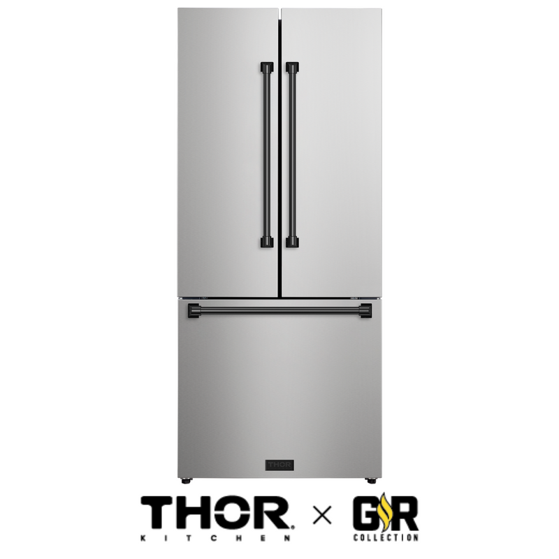 Gordon Ramsay by THOR Kitchen Package - 36" Gas Range, 30" Refrigerator with Ice Maker and Dishwasher in Stainless Steel, AP-RSG36-1