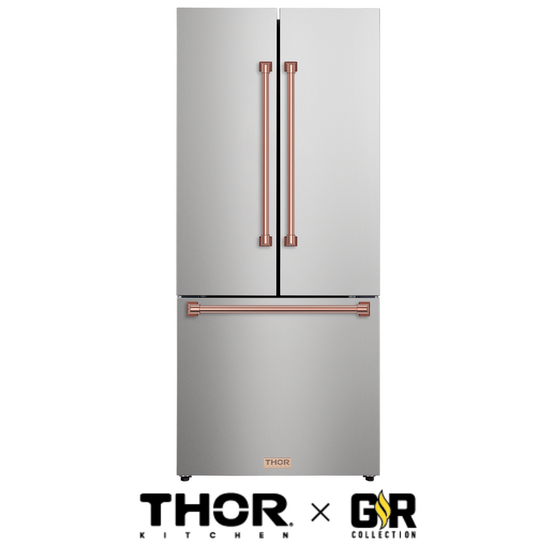 Gordon Ramsay by THOR Kitchen Package - 36" Gas Range, 30" Refrigerator with Ice Maker and Dishwasher in Stainless Steel, AP-RSG36-1