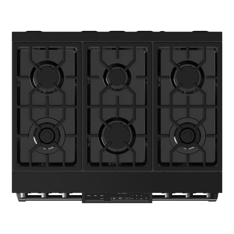 Gordon Ramsay by THOR Kitchen 36" 6.0 cu. ft. Professional Natural Gas Range with Tilt Panel Touch Control, Self-Clean and Air Fry in Stainless Steel, RSG36B