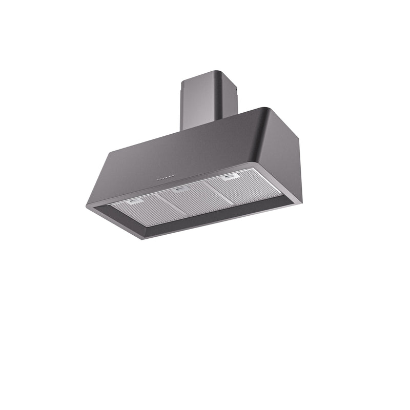 ILVE Nostalgie 36 Inch Burgundy Wall Mount Convertible Range Hood - UAG36