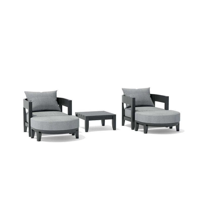 Anderson Teak 5-pc Coronado Aluminum Deep Seating Set - SET-172-AL