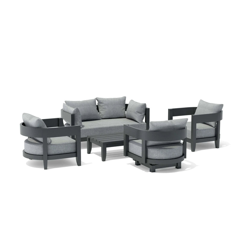 Anderson Teak 5-pc Coronado Aluminum Deep Seating Set -SET-173-AL