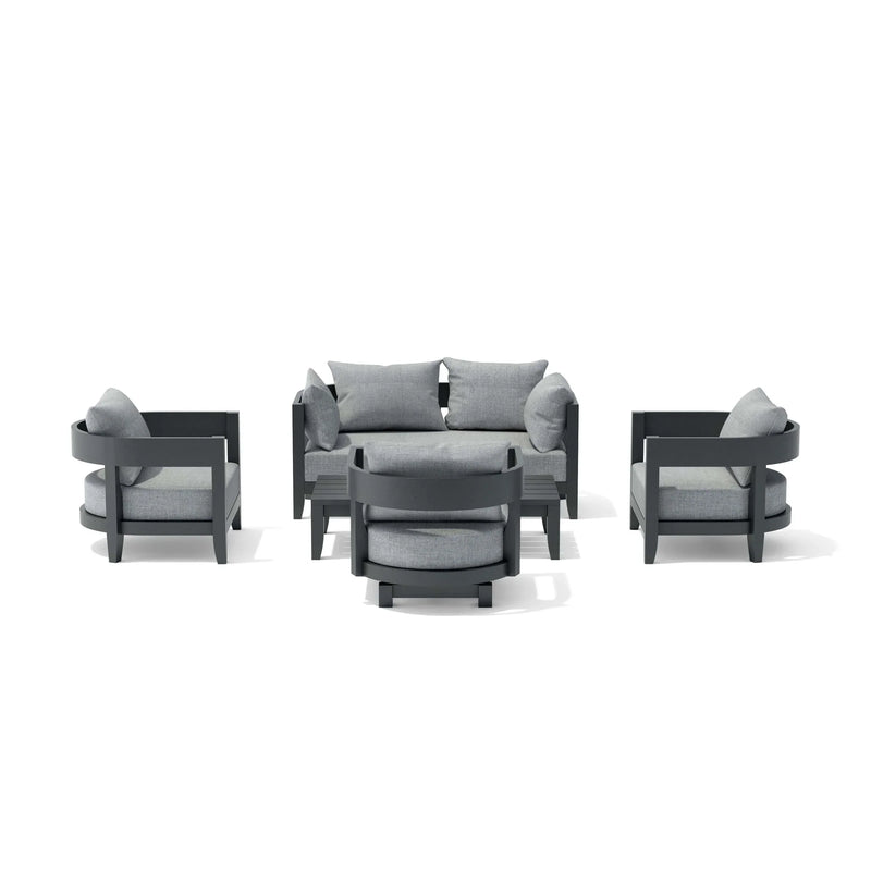 Anderson Teak 5-pc Coronado Aluminum Deep Seating Set -SET-173-AL