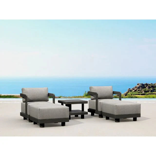 Anderson Teak 5-pc Granada Aluminum Deep Seating Set - SET-905-AL