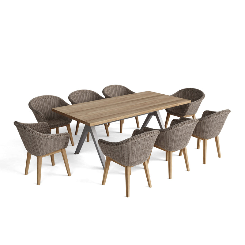 Anderson Teak 9-pc Alura Padua Dining Table Set - SET-39A