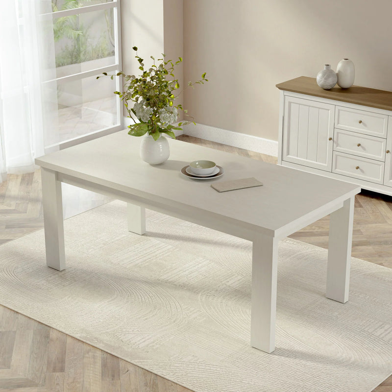 Anderson Teak Brentford Dining Table White - TB-BW-19090