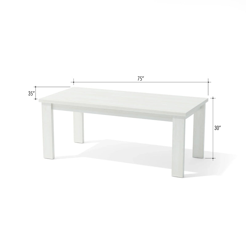 Anderson Teak Brentford Dining Table White - TB-BW-19090