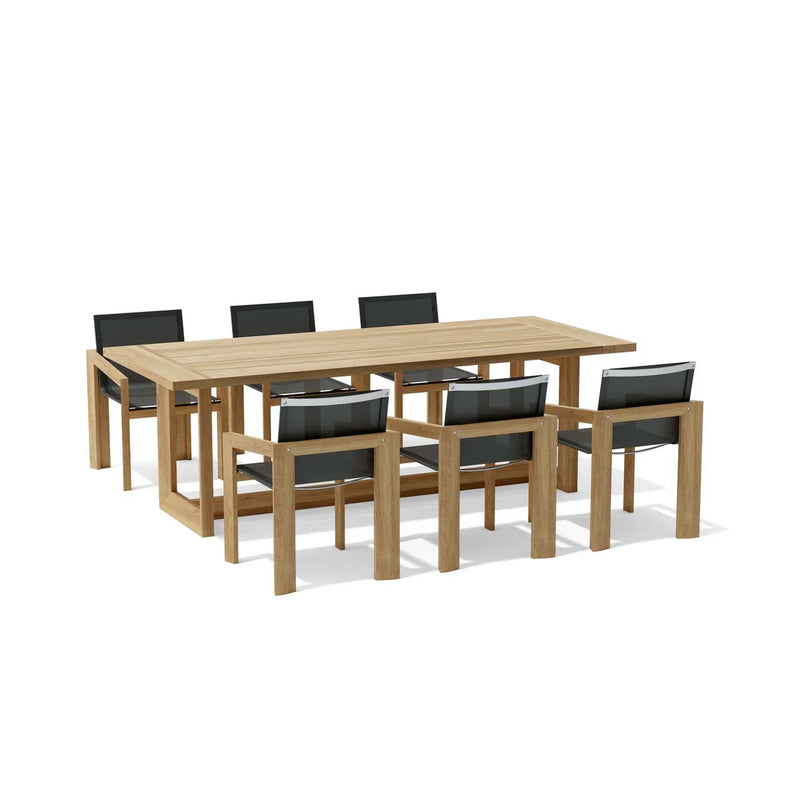 Anderson Teak Smyrna Outdoor Teak Dining Table 7 Piece Set - SET-856