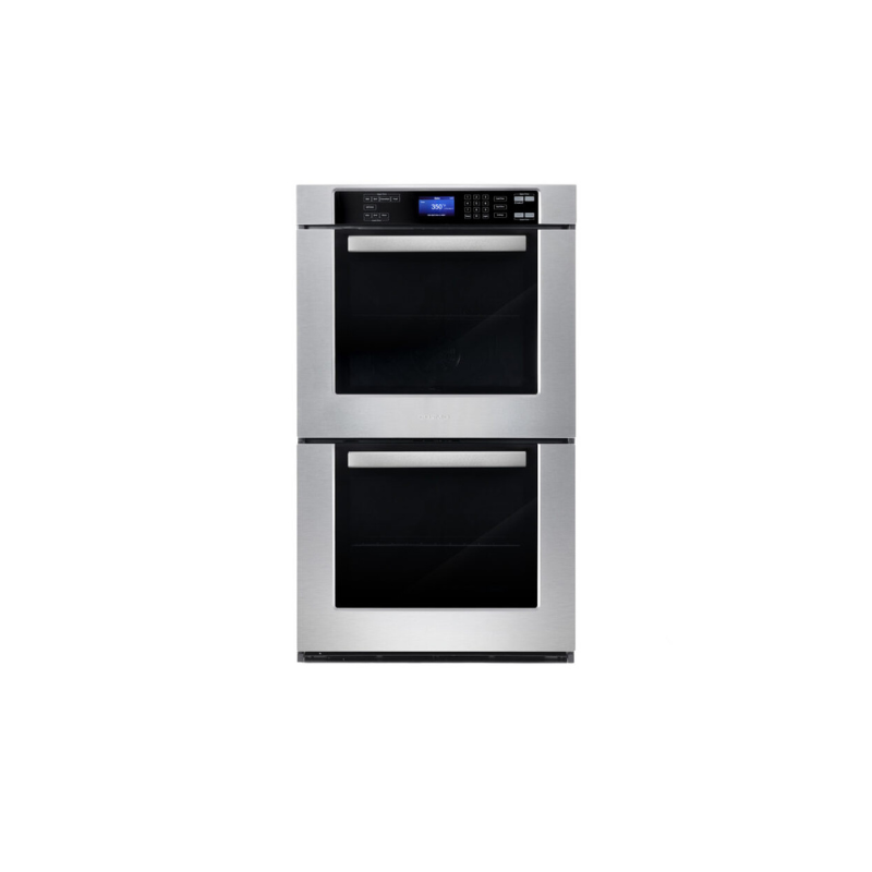 Cosmo 30 in. Electric Double Wall Oven with 5 cu. ft. Capacity, Turbo True European Convection, 7 Cooking Modes, Self-Cleaning in Stainless Steel - COS-30EDWC