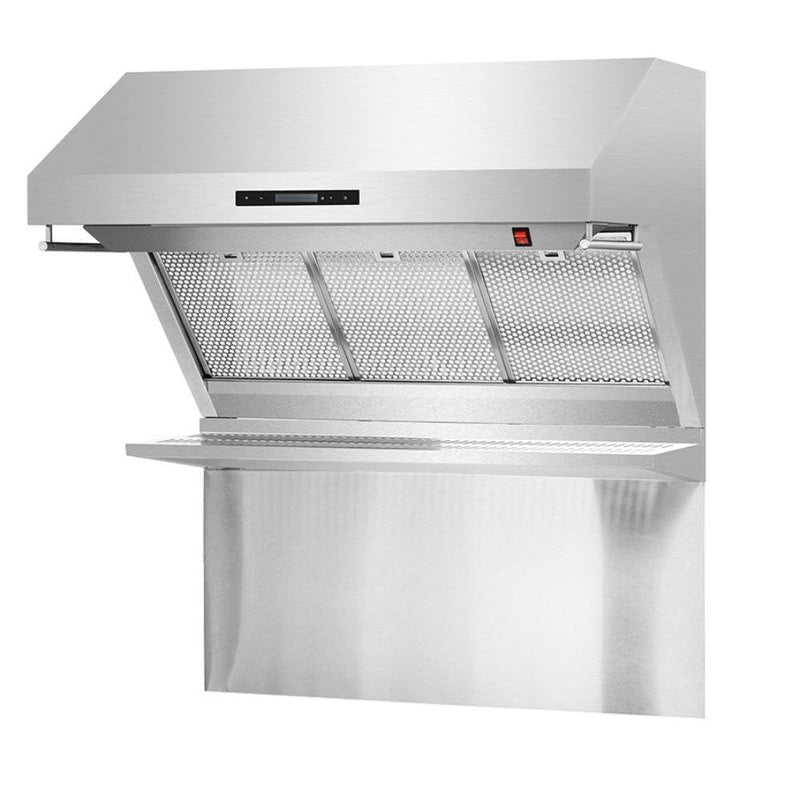 Forno 2-Piece Appliance Package - 36-Inch Electric Range and Wall Mount Range Hood with Backsplash in Stainless Steel