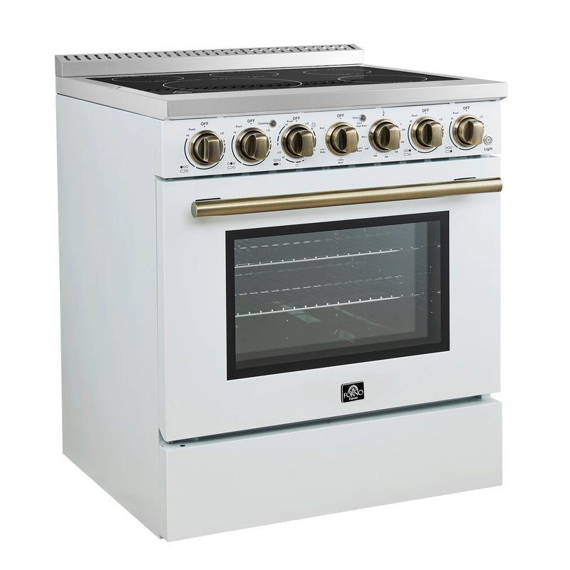 Forno Espresso 30" 4.38 cu. ft. Freestanding Electric Range in Stainless Steel, FFSEL6011-30