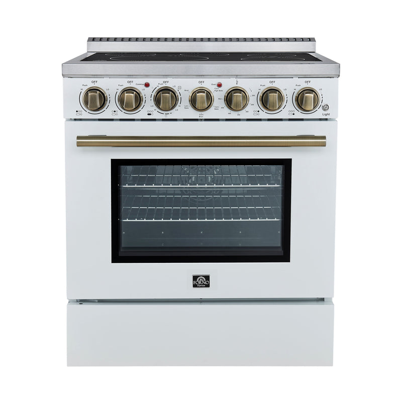 Forno Espresso 30" 4.38 cu. ft. Freestanding Electric Range in Stainless Steel, FFSEL6011-30