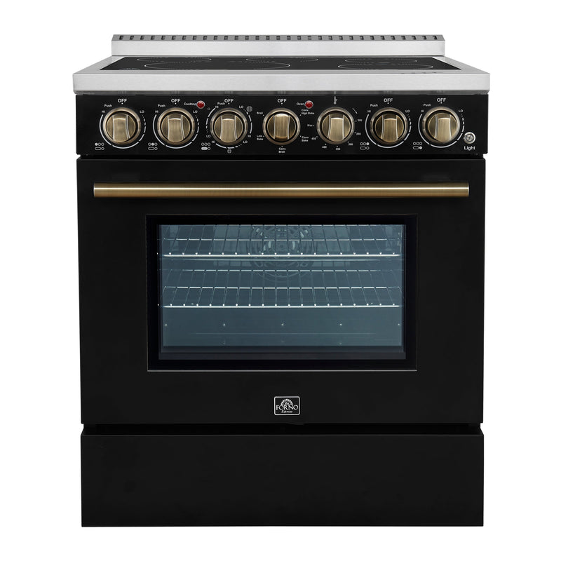 Forno Espresso 30" 4.38 cu. ft. Freestanding Electric Range in Stainless Steel, FFSEL6011-30