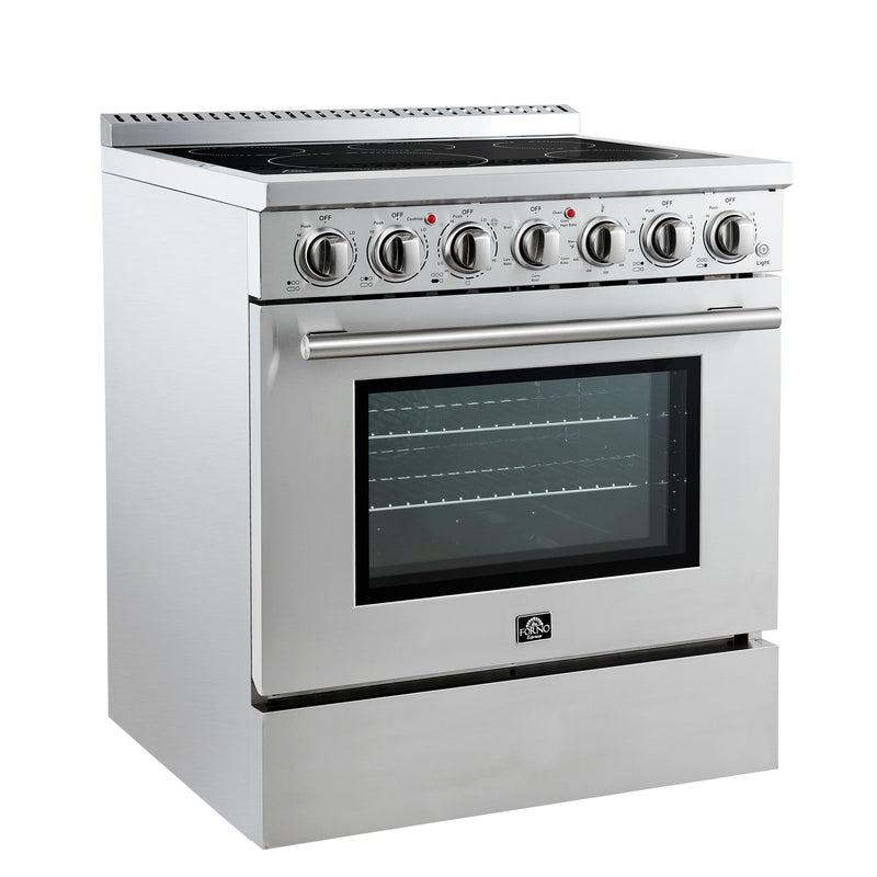 Forno Espresso 30" 4.38 cu. ft. Freestanding Electric Range in Stainless Steel, FFSEL6011-30