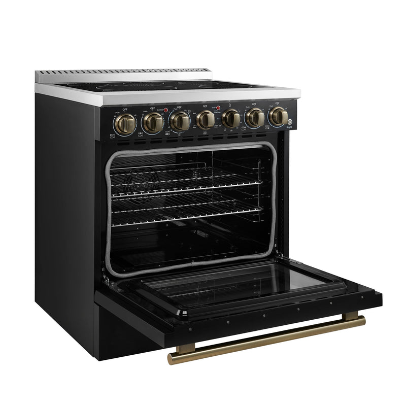 Forno Espresso 30" 4.38 cu. ft. Freestanding Electric Range in Stainless Steel, FFSEL6011-30