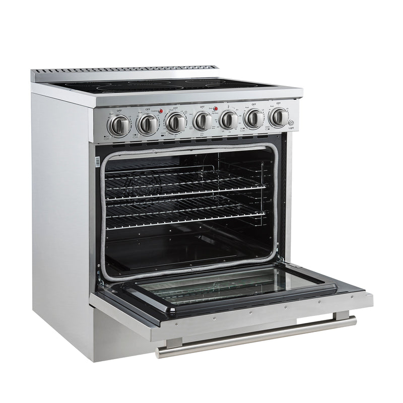 Forno Espresso 30" 4.38 cu. ft. Freestanding Electric Range in Stainless Steel, FFSEL6011-30