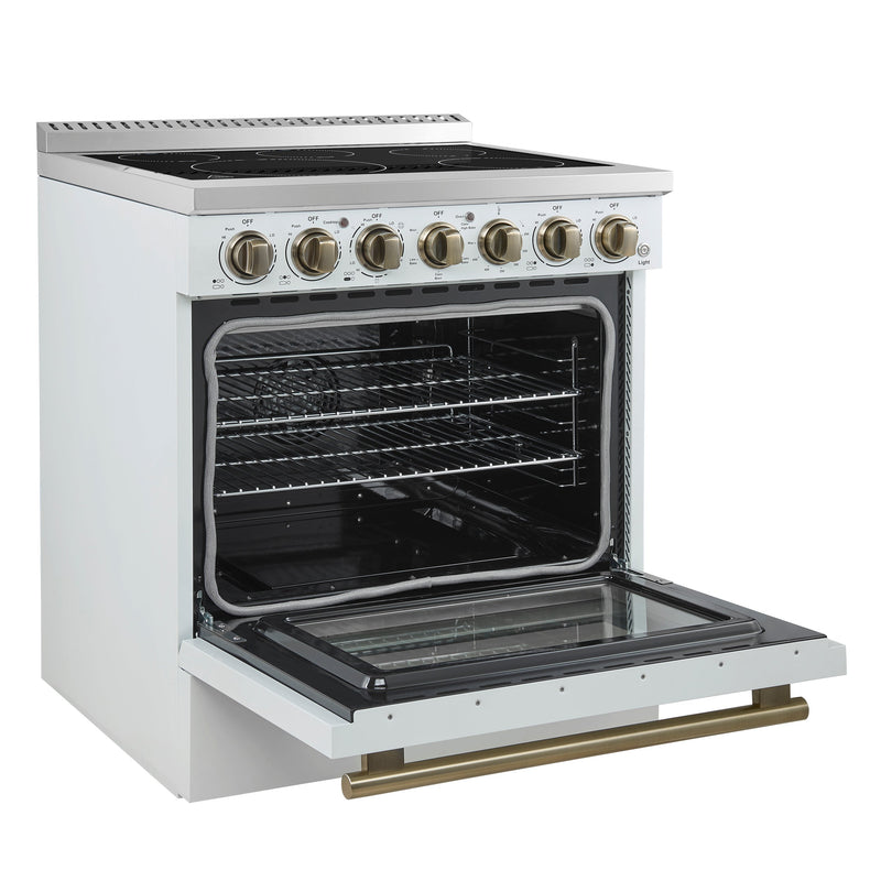 Forno Espresso 30" 4.38 cu. ft. Freestanding Electric Range in Stainless Steel, FFSEL6011-30