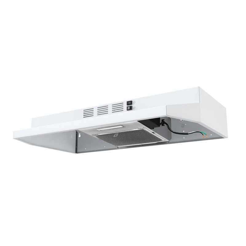 FORNO Espresso Cappa 30" 200 CFM Compact Under Cabinet Convertible Range Hood in Stainless Steel, FRHUC5200-30