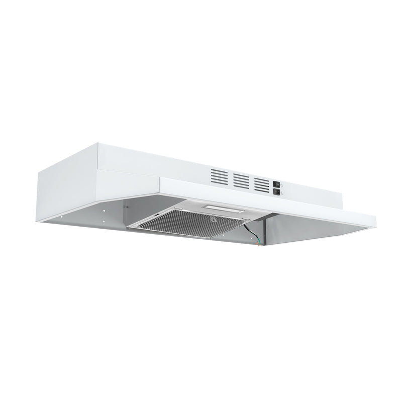 FORNO Espresso Cappa 30" 200 CFM Compact Under Cabinet Convertible Range Hood in Stainless Steel, FRHUC5200-30