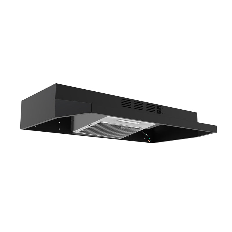 FORNO Espresso Cappa 30" 200 CFM Compact Under Cabinet Convertible Range Hood in Stainless Steel, FRHUC5200-30