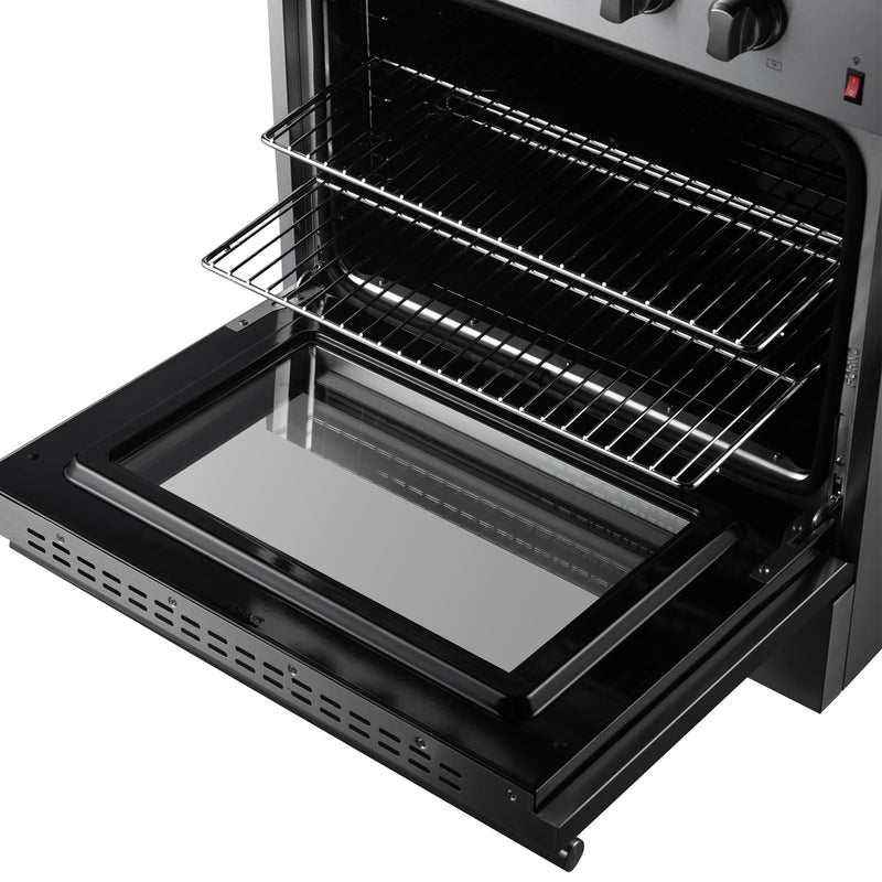 FORNO Marco 30" 4.32 cu. ft. Dual Fuel Range in Stainless Steel with 4 Sealed Burners, FFSGS6197-30