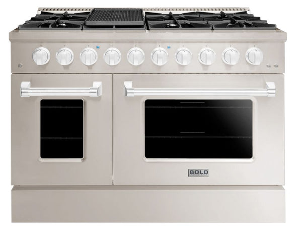 Premium Stove - 4 Burners - Double Unit - 90cm Deep - Gas incl