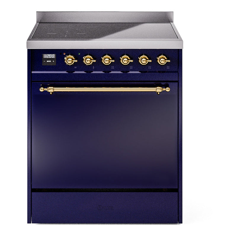 ILVE Nostalgie II 30" Electric Range with 4 Induction Elements Solid Door - UPI304QNMP