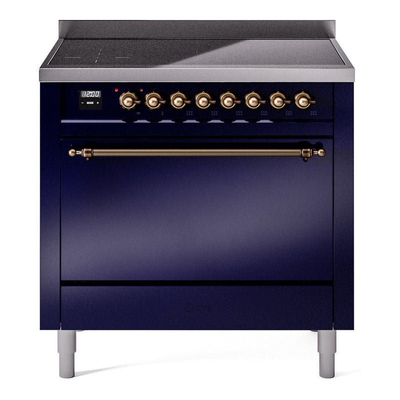 ILVE Nostalgie II 36" Electric Range with 6 Induction Elements Solid Door - UPI366QNMP