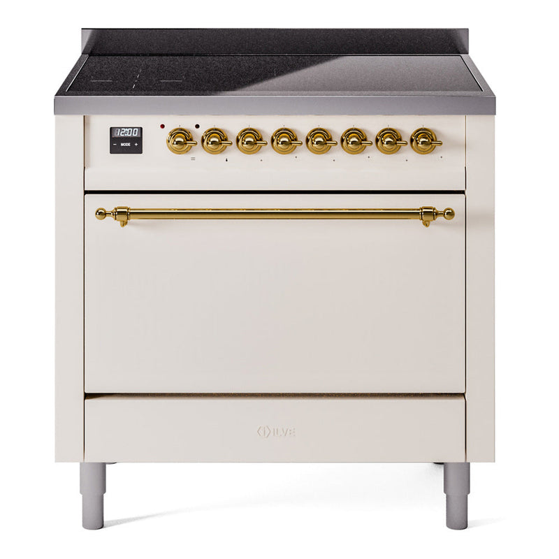 ILVE Nostalgie II 36" Electric Range with 6 Induction Elements Solid Door - UPI366QNMP