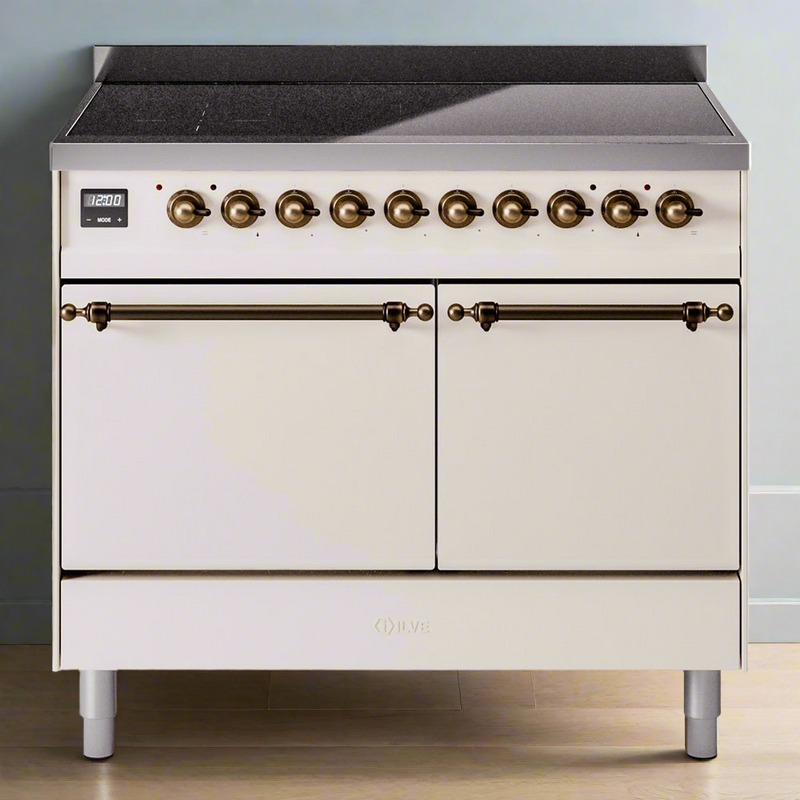 ILVE Nostalgie II 40" Electric Range with 6 Induction Elements Solid Door - UPDI406QNMP