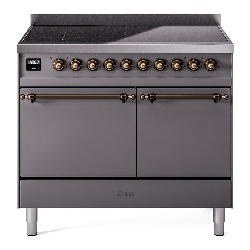 ILVE Nostalgie II 40" Electric Range with 6 Induction Elements Solid Door - UPDI406QNMP