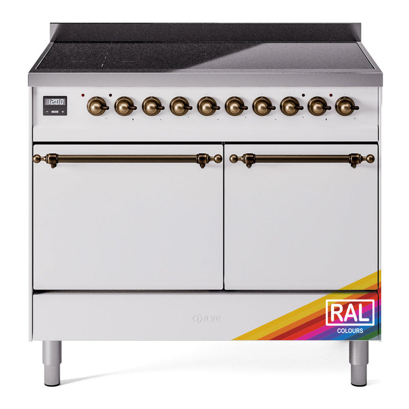 ILVE Nostalgie II 40" Electric Range with 6 Induction Elements Solid Door - UPDI406QNMP