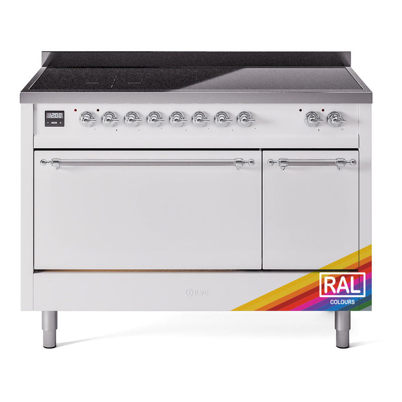 ILVE Nostalgie II 48" Electric Range with 6 Induction Elements Solid Door - UPI486QNMP