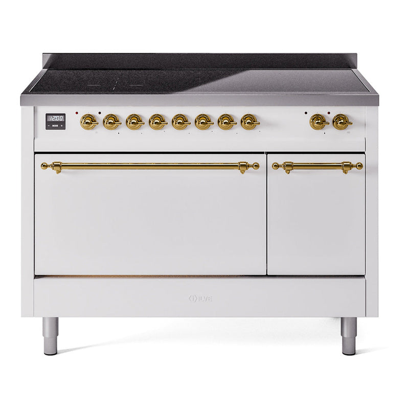 ILVE Nostalgie II 48" Electric Range with 6 Induction Elements Solid Door - UPI486QNMP