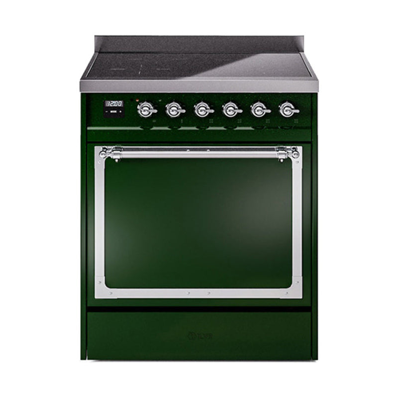 ILVE Nostalgie II Noblesse 30″ Induction Freestanding Range with Solid Door - UNI304QNMP