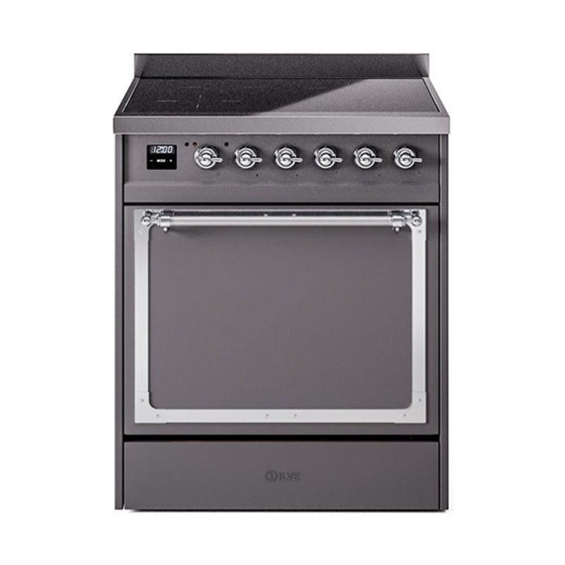 ILVE Nostalgie II Noblesse 30″ Induction Freestanding Range with Solid Door - UNI304QNMP