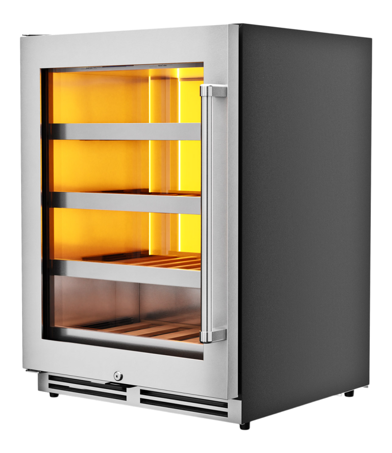 THOR Kitchen 24-Inch Single Zone Wine Cooler, Left Swing, 45 Wine Bottle Capacity - TWC24UL-LH