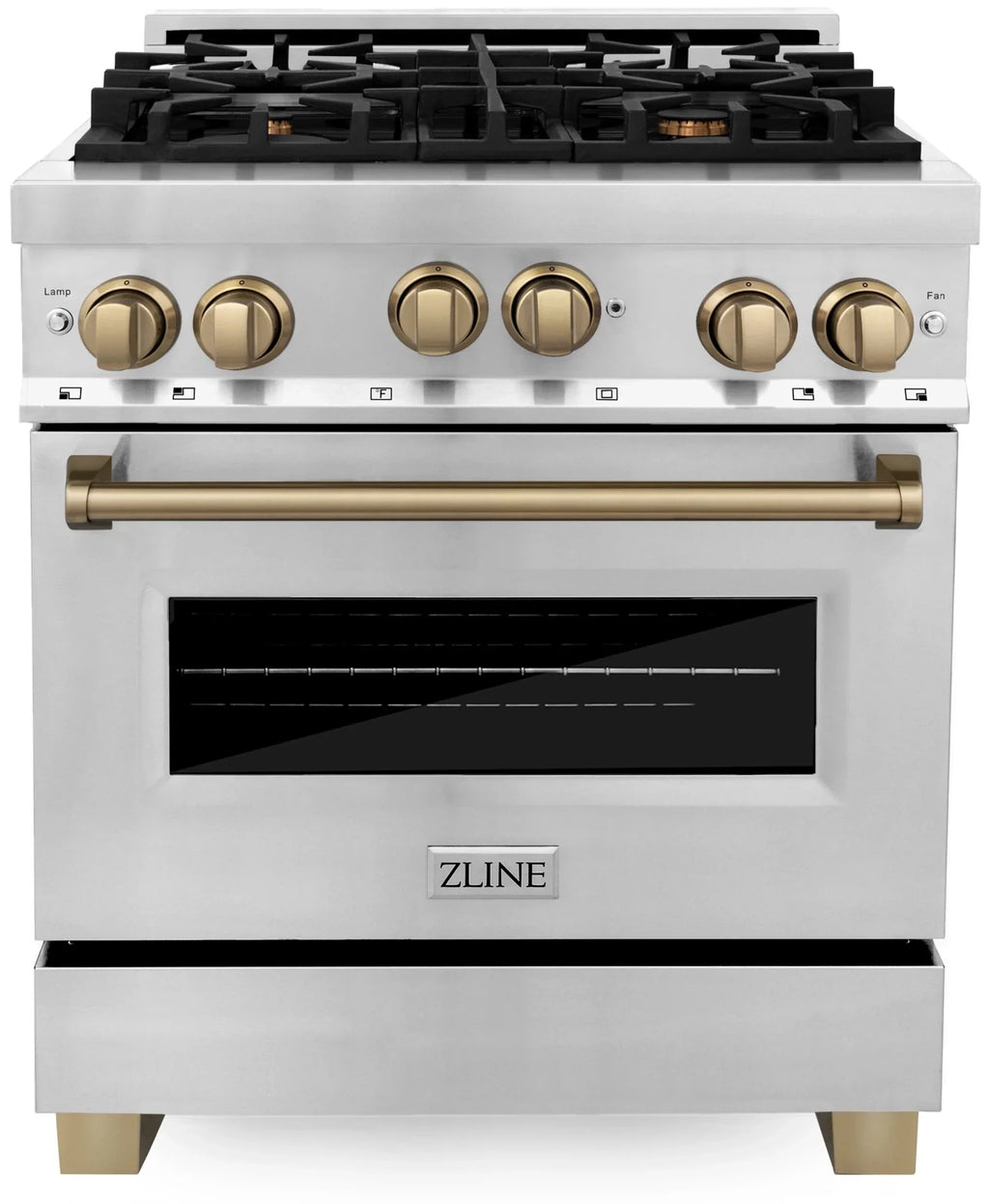 ZLINE Autograph Edition 3-Piece Appliance Package - 30-Inch Gas Range