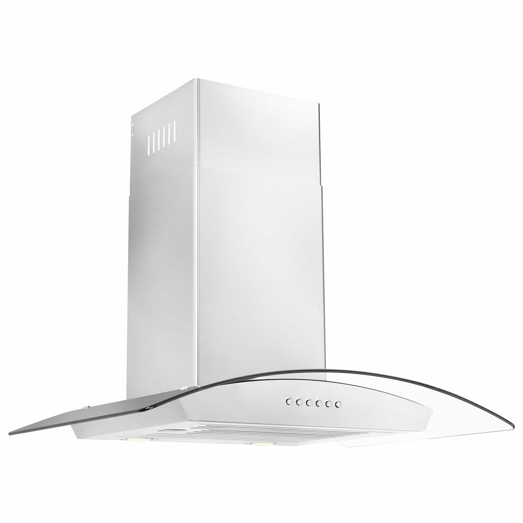 ZLINE 30-Inch Alpine Series Wall Mount Range Hood with Remote in Stain